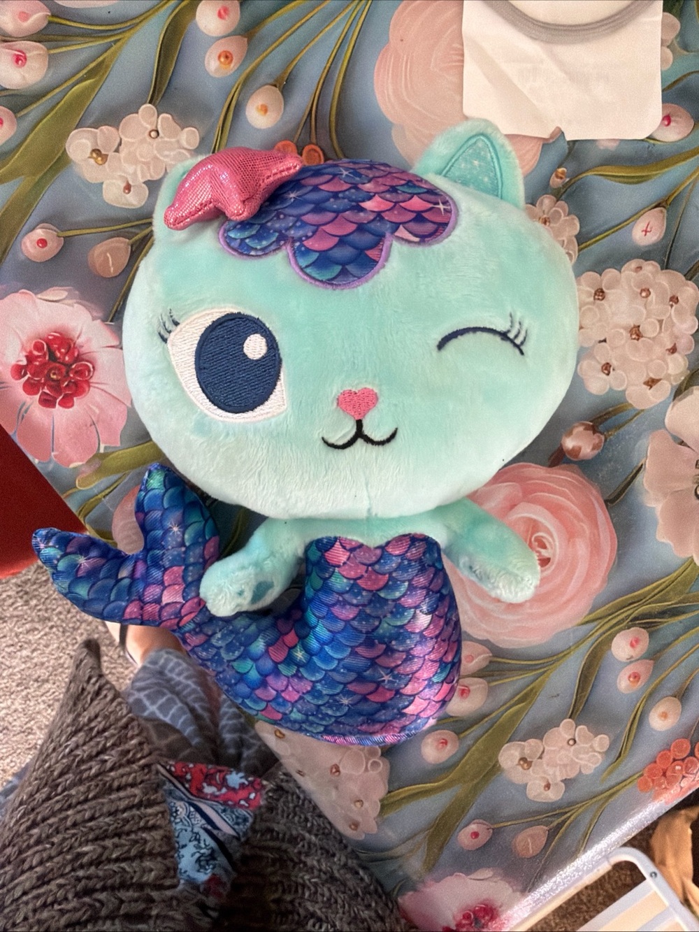 Gabby's Dollhouse MerCat Plush Stuffed Animal DreamWorks Mermaid Cat Character 7